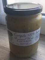 Mängden socker i Compote 100% fruits Pomme / Kiwi