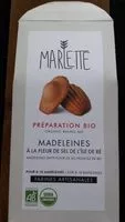 Mängden socker i Madeleines à la fleur de sel de l'île de Ré