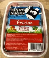 Mängden socker i Sorbet fraise