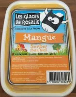 Mängden socker i Sorbet Mangue