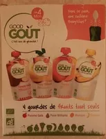 Mängden socker i Gourdes de Fruits - Pomme Gala - Poire Williams - Mangue - Banane