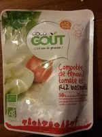 Mängden socker i Compotée de Fenouil Tomate et Riz Basmati