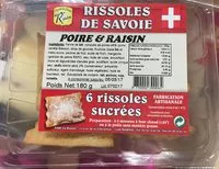 Mängden socker i Rissoles de Savoie Poire & Raisin