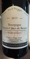 Mängden socker i Bourgogne Hautes-Côtes de Beaune 2015 Vieilles vignes