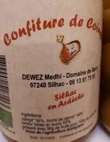 Mängden socker i Confiture de coing