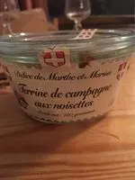 Mängden socker i Terrine de campagne aux noisettes
