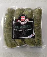 Mängden socker i Diots de Savoie