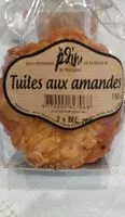 Mängden socker i Tuiles aux amandes