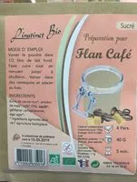 Mängden socker i Préparation pour flan café