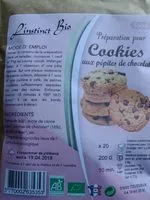 Mängden socker i Préparation pour Cookies aux pépites de chocolat