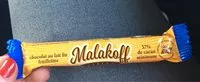 Mängden socker i Malakoff chocolat au lait fin feuilletine