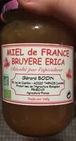 Mängden socker i Miel de france bruyere Erica