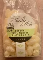 Mängden socker i Bonbons miel menthe & sève de pin