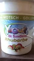 Mängden socker i Yaourt  rhubarbe
