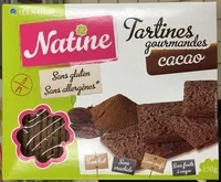 Mängden socker i Natine - Tartines gourmandes Cacao