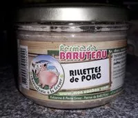 Mängden socker i Rillettes de porc