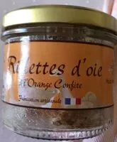 Mängden socker i Rillettes d’oie à l’orange congite