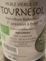 Mängden socker i Huile vierge de tournesol