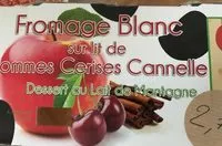 Mängden socker i Fromage blanc sur lit de pommes cerises canelle