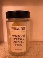 Mängden socker i Bonbons fourrés au miel