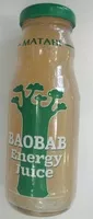 Mängden socker i Baobab Energy Juice