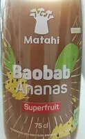 Mängden socker i Jus baobab ananas