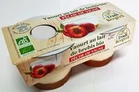 Mängden socker i Yaourt brebis peche de vigne