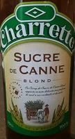 Mängden socker i Charette - sucre de canne