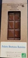 Mängden socker i Chocolat lait palets bretons raisins