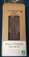Mängden socker i Chocolat noir piment d'Espelette Fleur de sel