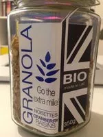 Mängden socker i Granola Noisettes Cranberry Raisins