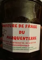 Mängden socker i Confiture de fraise du marquenterre