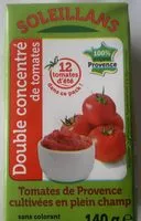 Mängden socker i Double concentré de tomates