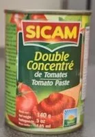 Mängden socker i Double concentré de tomates