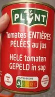 Mängden socker i Tomates pelées entières au jus