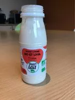 Mängden socker i Yaourt à boire bio et local - Fraise