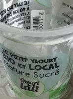 Mängden socker i Le petit yaourt bio et local