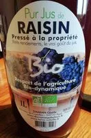 Mängden socker i Pur jus de raisin bio