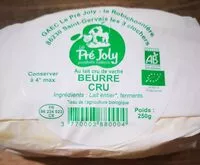 Mängden socker i Beurre cru