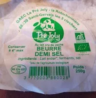 Mängden socker i Beurre demi-sel fermier