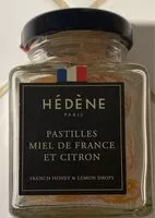 Mängden socker i Pastille miel de france et citron