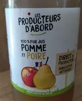 Mängden socker i 100% pur jus pomme et poire