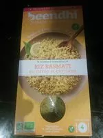 Mängden socker i Riz basmati citron et curcuma