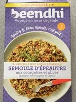 Mängden socker i Semoule epautre aux courgettes et olives
