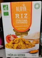 Mängden socker i Riz Curcuma Gingembre