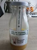 Mängden socker i Jus de pomme, kiwi et orange