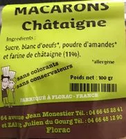 Mängden socker i Macarons a la chataigne