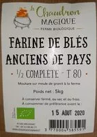 Mängden socker i Farine bio T80