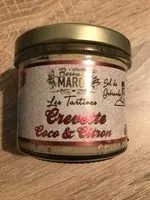 Mängden socker i Crevettes roses Curry vert & Citron