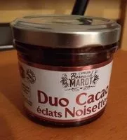 Mängden socker i Duo cacao éclats noisettes